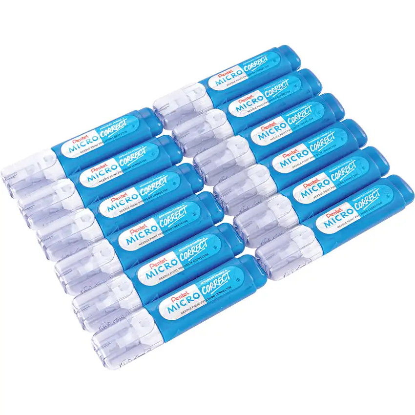 Pentel Micro Correct, Correction Pen, 12ml, Pack of 12