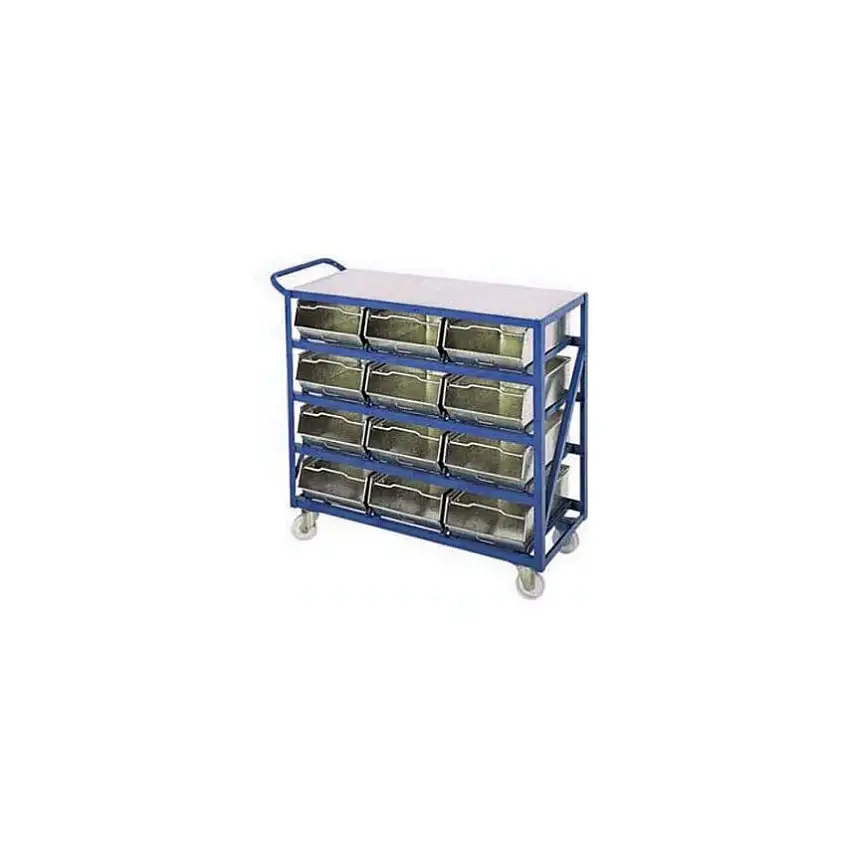 GPC BLUE BIN TROLLEY - 930HX1040WX455D - TO SUIT 12XSB002 BINS