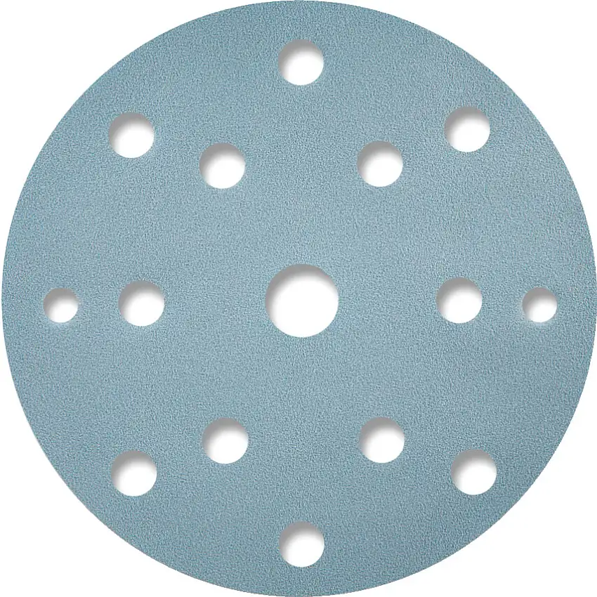 Sia Abrasives 1948, siaflex, Coated Disc, 150mm, P800, Blue Fired / White Aluminium Oxide, 15 Hole, Pack of 50
