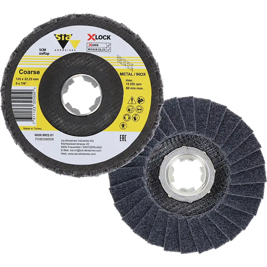 Sia Abrasives 6240 Siamet SCM Discs 125mm P4921 X-Lock Hole Violet (PK-10)