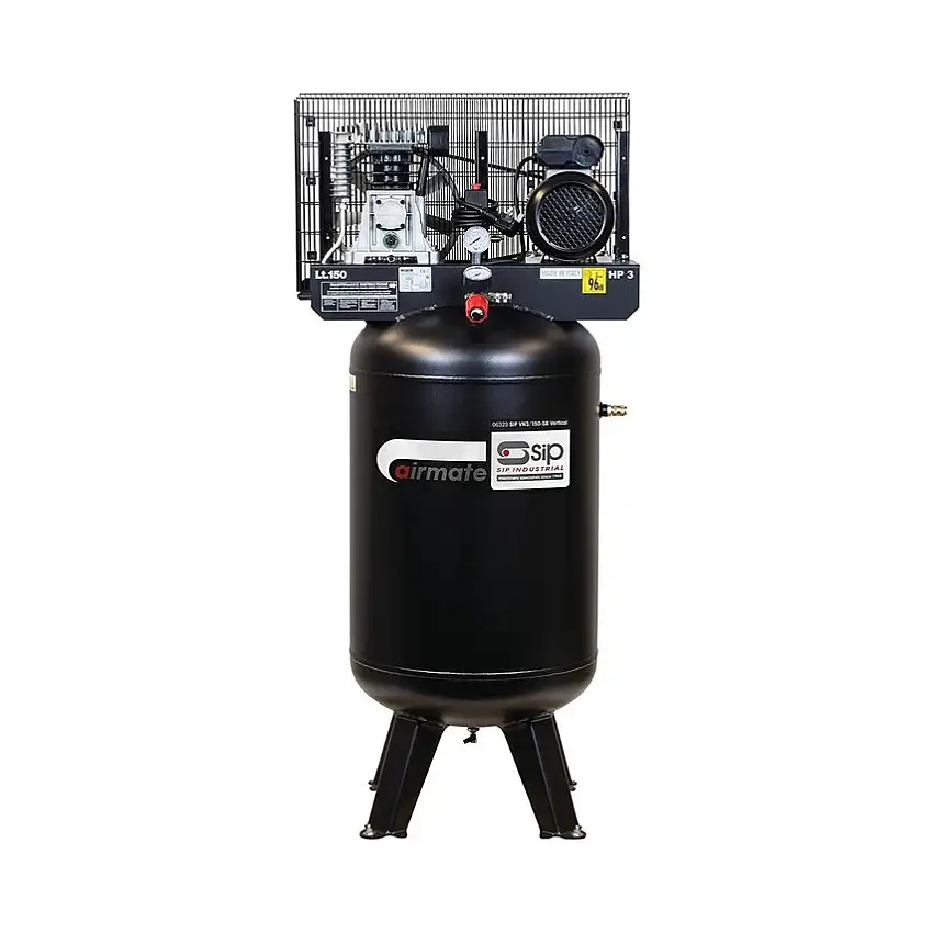 SIP 06323 VN3/150-SB 3hp Vertical 150L Air Compressor  230V (13a)