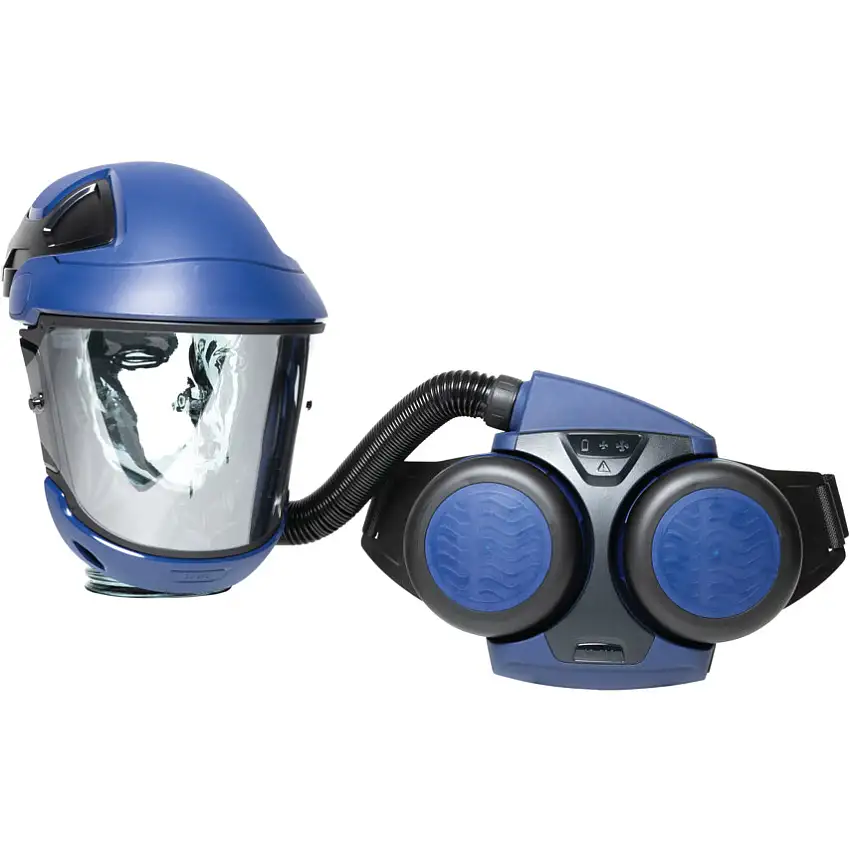 Sundström SR 500 Fan Unit, PVC Belt, SR 570 Face Shield, Bump Cap and TAC Visor