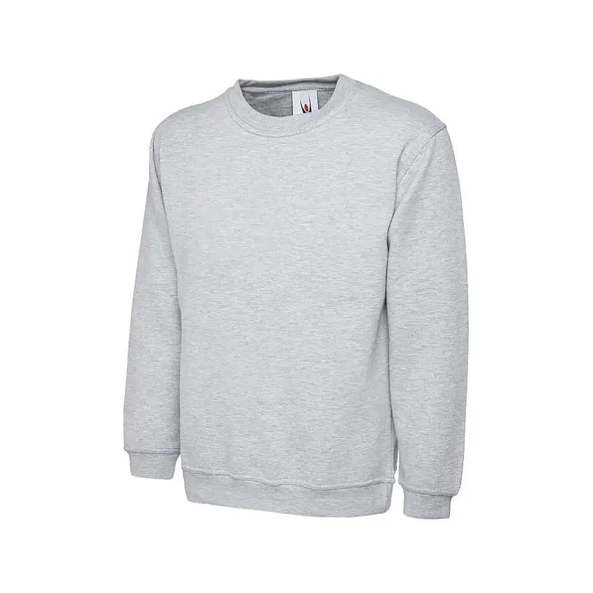 Uneek UC203 SWEATSHIRT -HEATHERGREY- (XS)