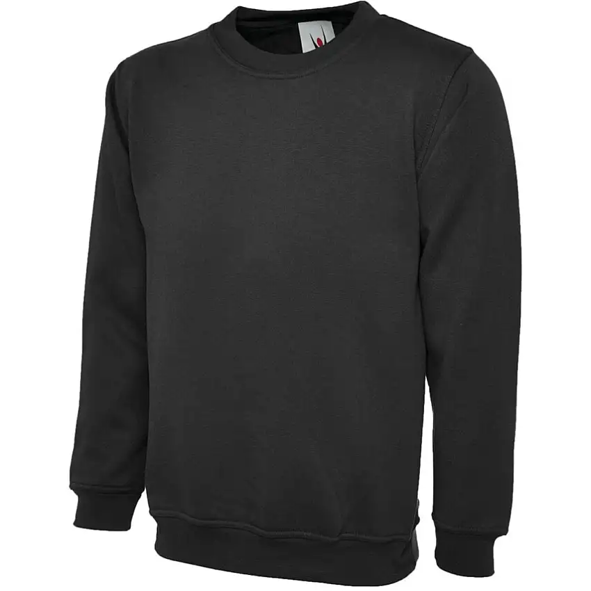 Uneek UC511 WOMEN'S SWEATSHIRT BLACK (S)