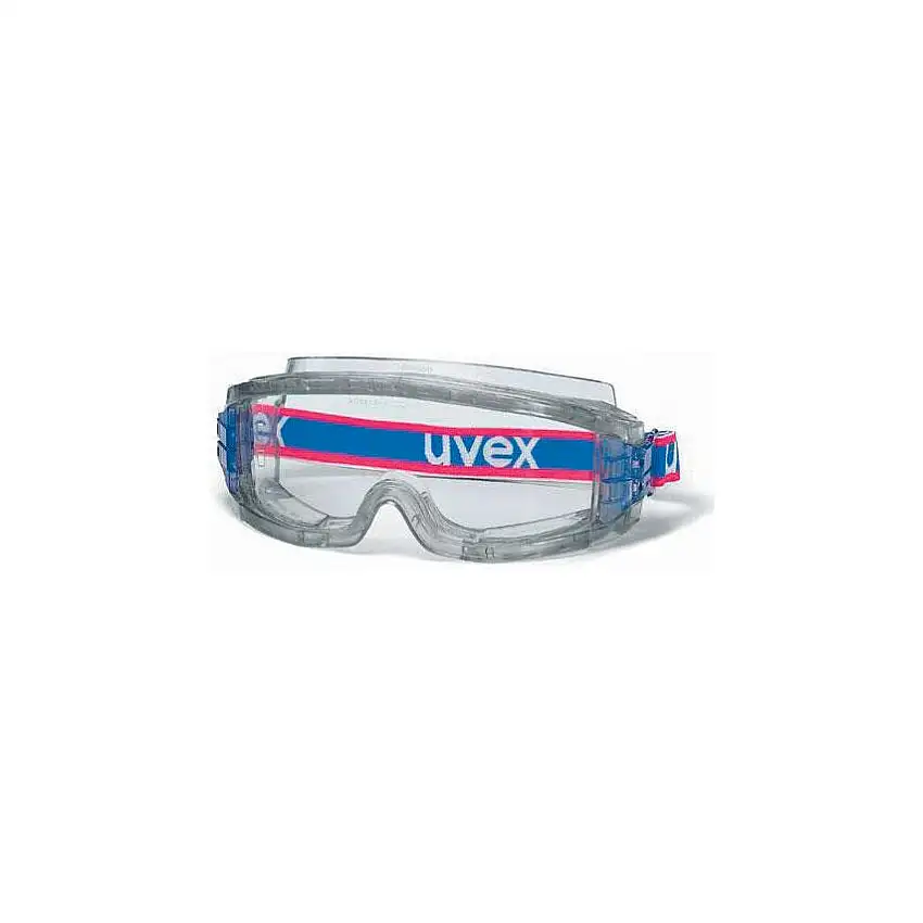 uvex Ultra Vision, Safety Goggles, Polycarbonate, Clear Lens, Clear Frame, Indirect Ventilation, Flame-resistant/UV-resistant