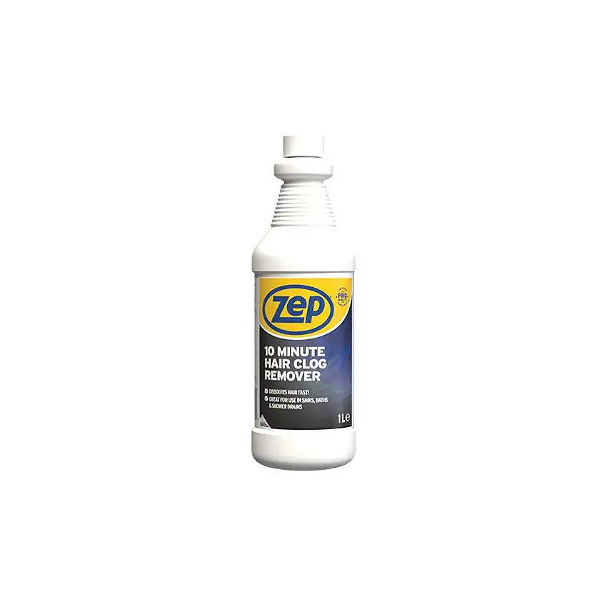 Zep Commercial Drain Cleaner, 1L, Screw Top Bottle, Unfragranced