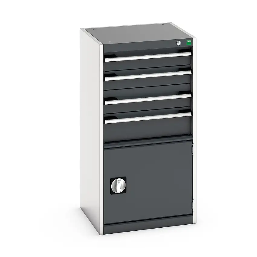 525mm (w) x 1000mm (h) x 525 (d) Bott Cubio Cabinet (Anthracite Grey) - 40010043.19V
