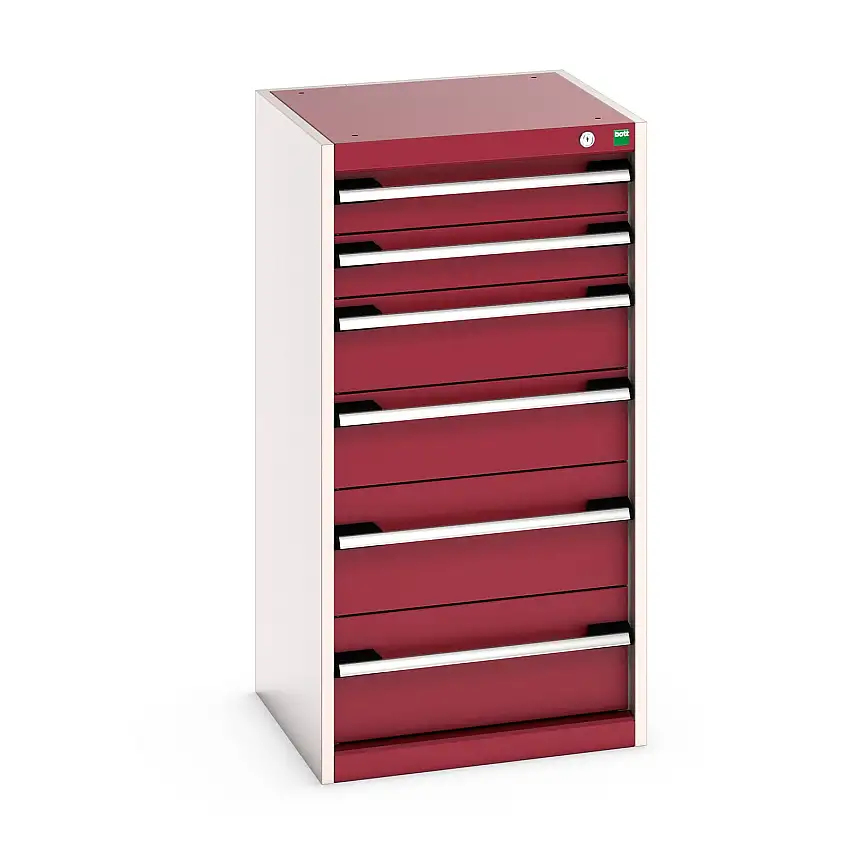 525mm (w) x 1000mm (h) x 525 (d) Bott Cubio Cabinet (Crimson Red) - 40010047.24V