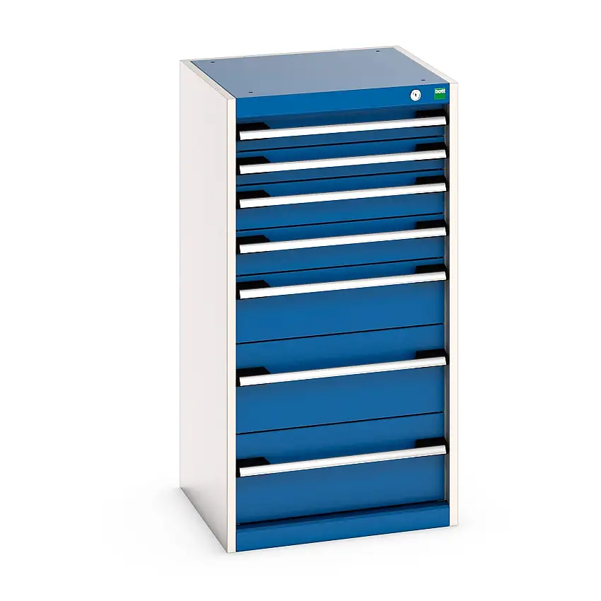 525mm (w) x 1000mm (h) x 525 (d) Bott Cubio Cabinet (Gentian Blue) - 40010051.11V