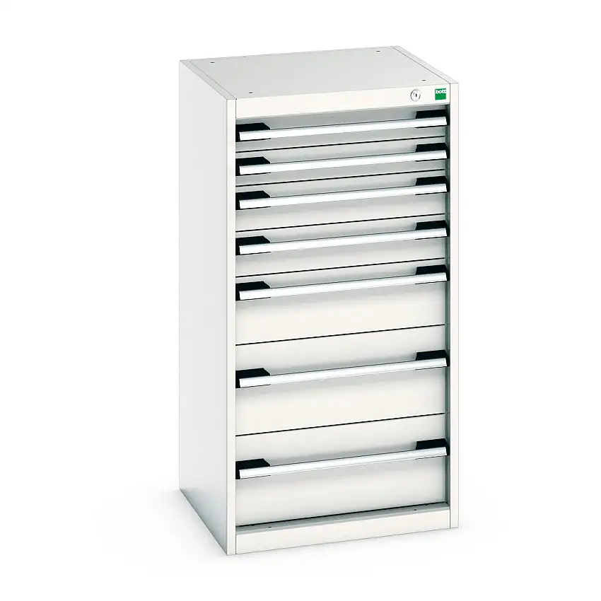 525mm (w) x 1000mm (h) x 525 (d) Bott Cubio Cabinet (Light Grey) - 40010051.16V