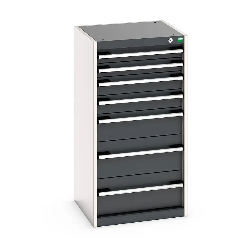 525mm (w) x 1000mm (h) x 525 (d) Bott Cubio Cabinet (Anthracite Grey) - 40010051.19V