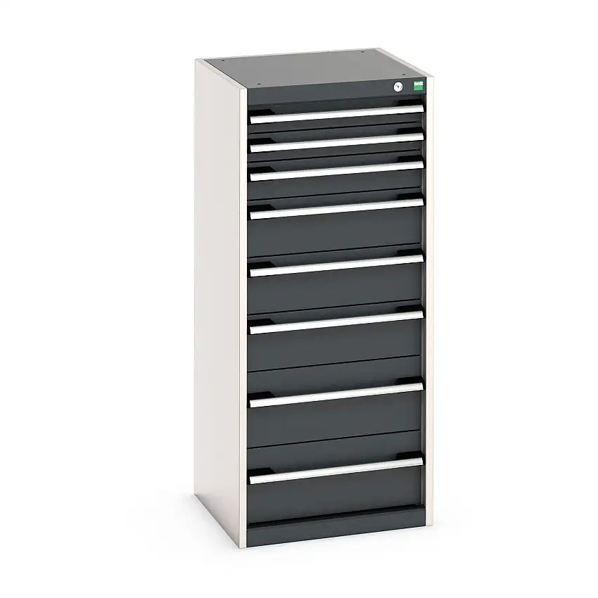 525mm (w) x 1200mm (h) x 525 (d) Bott Cubio Cabinet (Anthracite Grey) - 40010121.19V