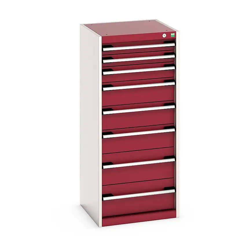 525mm (w) x 1200mm (h) x 525 (d) Bott Cubio Cabinet (Crimson Red) - 40010121.24V