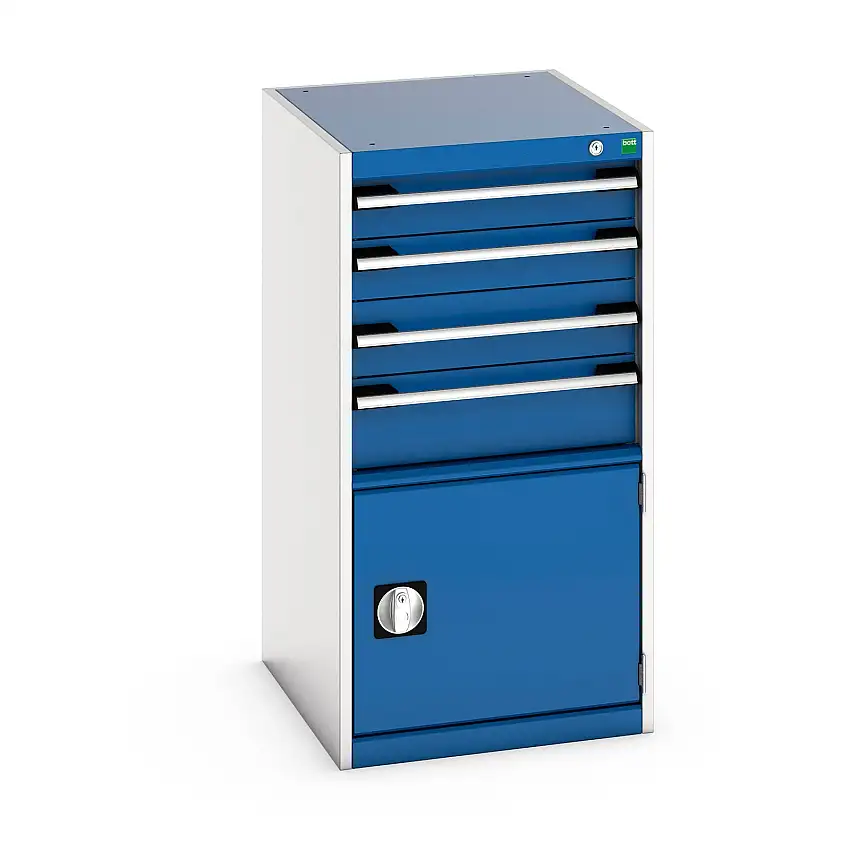 525mm (w) x 1000mm (h) x 650 (d) Bott Cubio Cabinet (Gentian Blue) - 40018055.11V