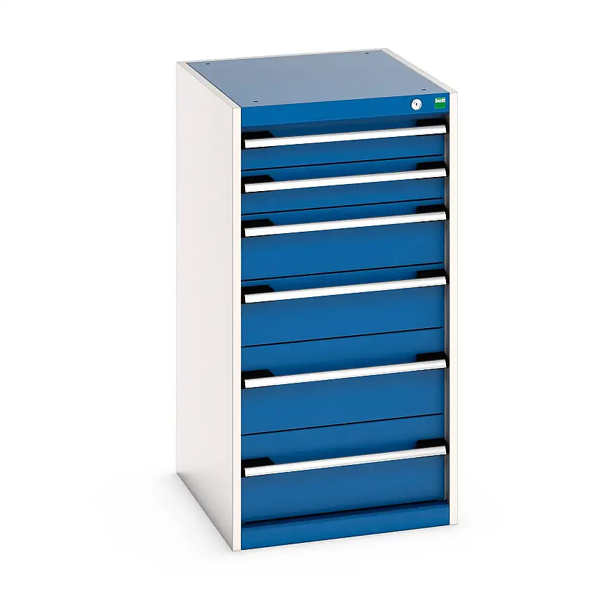 525mm (w) x 1000mm (h) x 650 (d) Bott Cubio Cabinet (Gentian Blue) - 40018059.11V