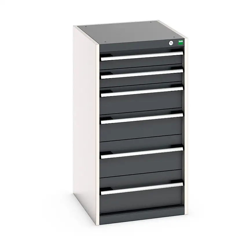 525mm (w) x 1000mm (h) x 650 (d) Bott Cubio Cabinet (Anthracite Grey) - 40018059.19V