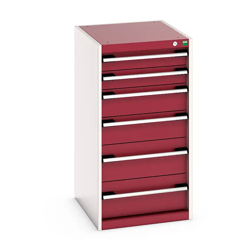 525mm (w) x 1000mm (h) x 650 (d) Bott Cubio Cabinet (Crimson Red) - 40018059.24V