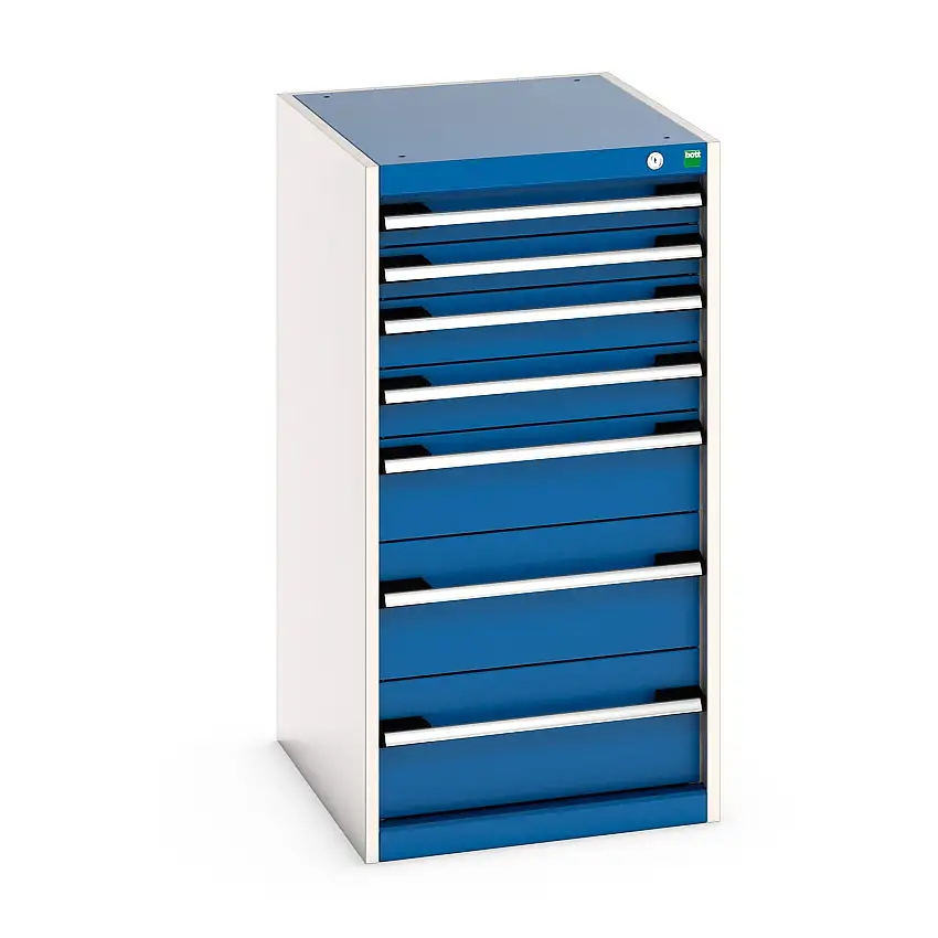 525mm (w) x 1000mm (h) x 650 (d) Bott Cubio Cabinet (Gentian Blue) - 40018061.11V
