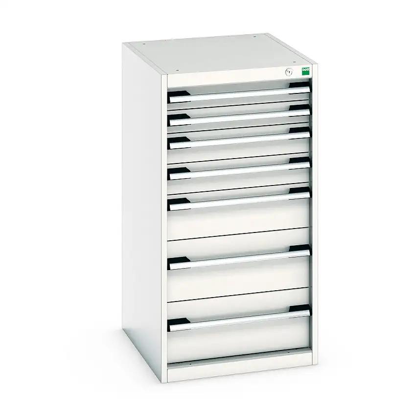 525mm (w) x 1000mm (h) x 650 (d) Bott Cubio Cabinet (Light Grey) - 40018061.16V