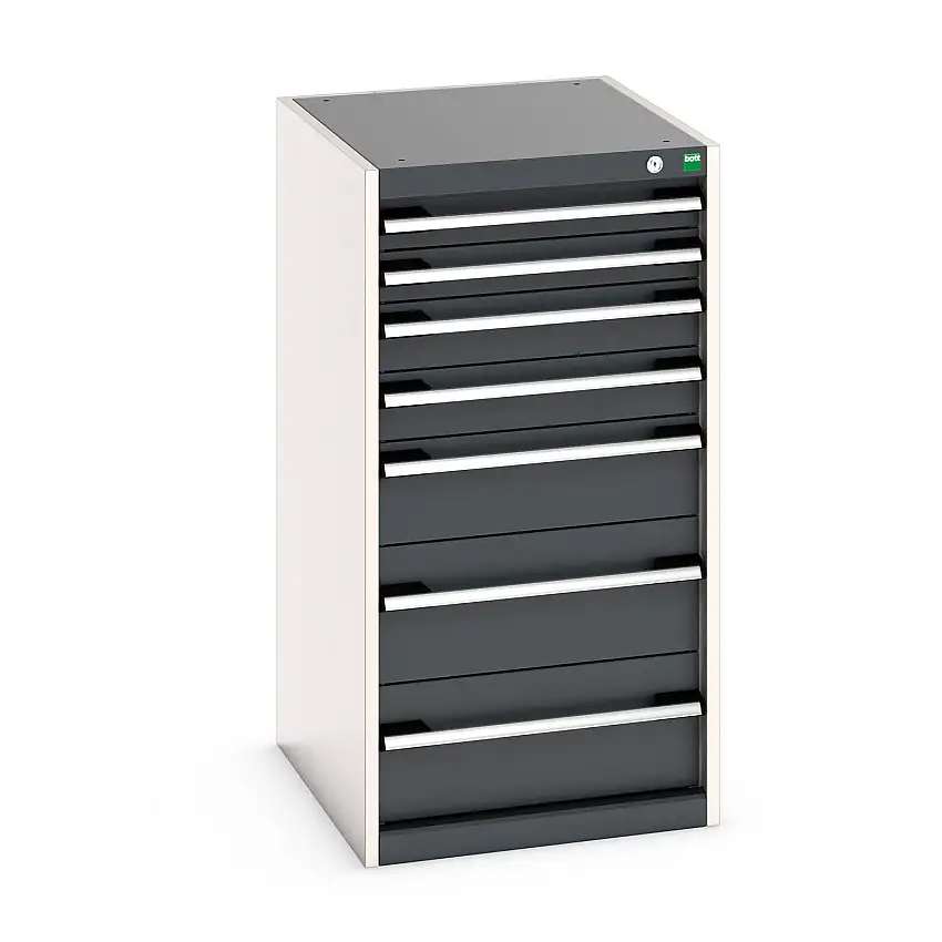 525mm (w) x 1000mm (h) x 650 (d) Bott Cubio Cabinet (Anthracite Grey) - 40018061.19V