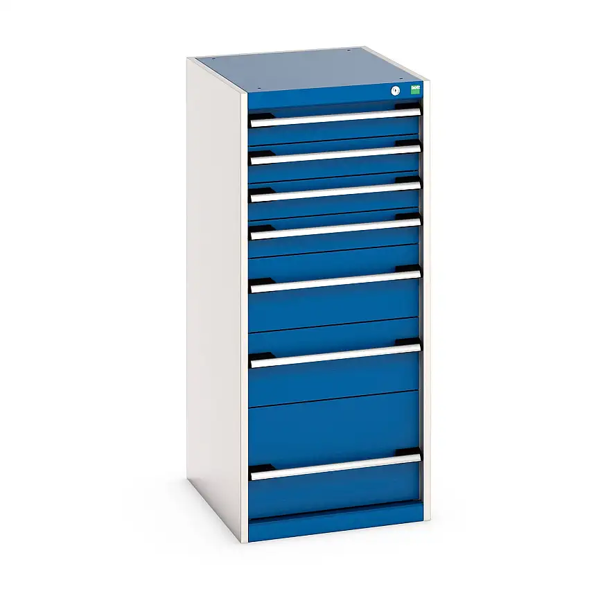 525mm (w) x 1200mm (h) x 650 (d) Bott Cubio Cabinet (Gentian Blue) - 40018067.11V