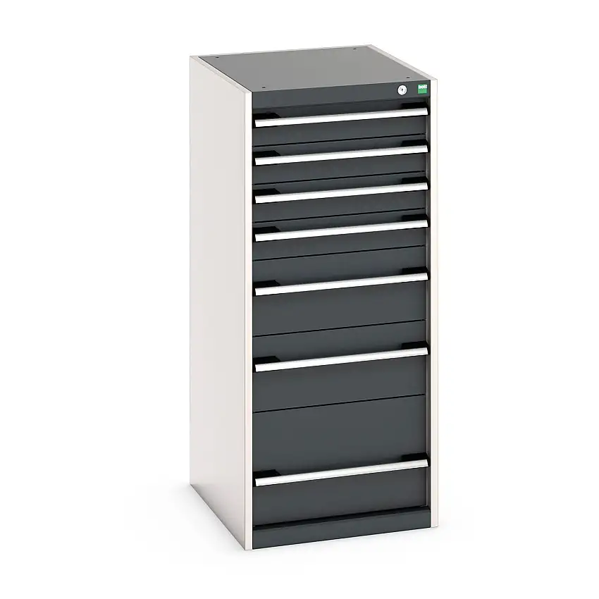 525mm (w) x 1200mm (h) x 650 (d) Bott Cubio Cabinet (Anthracite Grey) - 40018067.19V