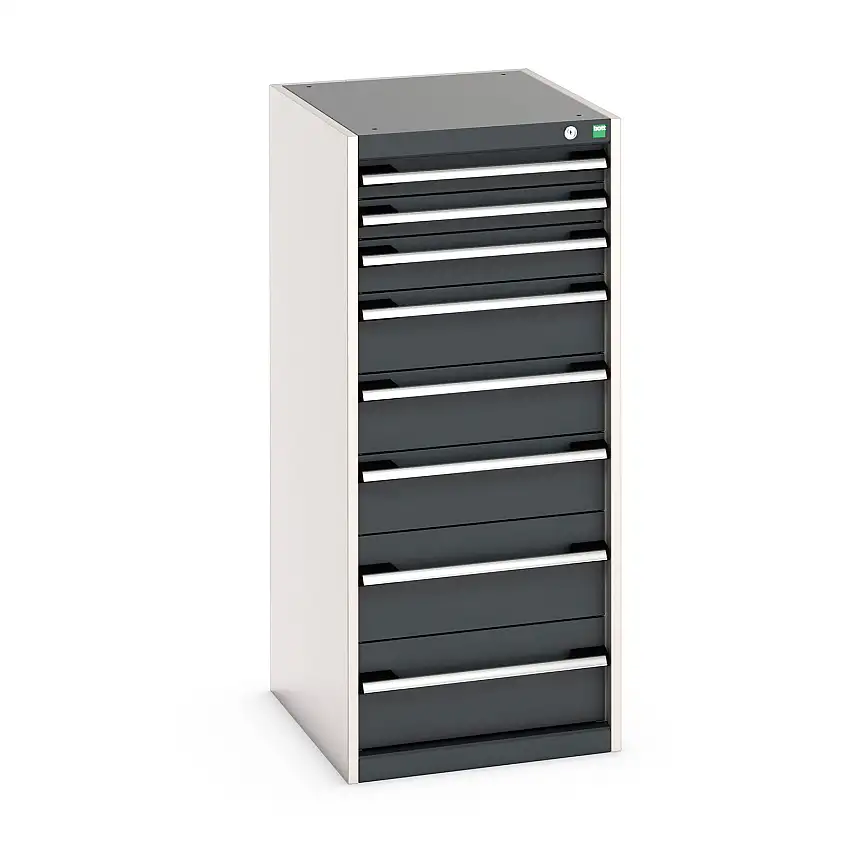 525mm (w) x 1200mm (h) x 650 (d) Bott Cubio Cabinet (Anthracite Grey) - 40018069.19V