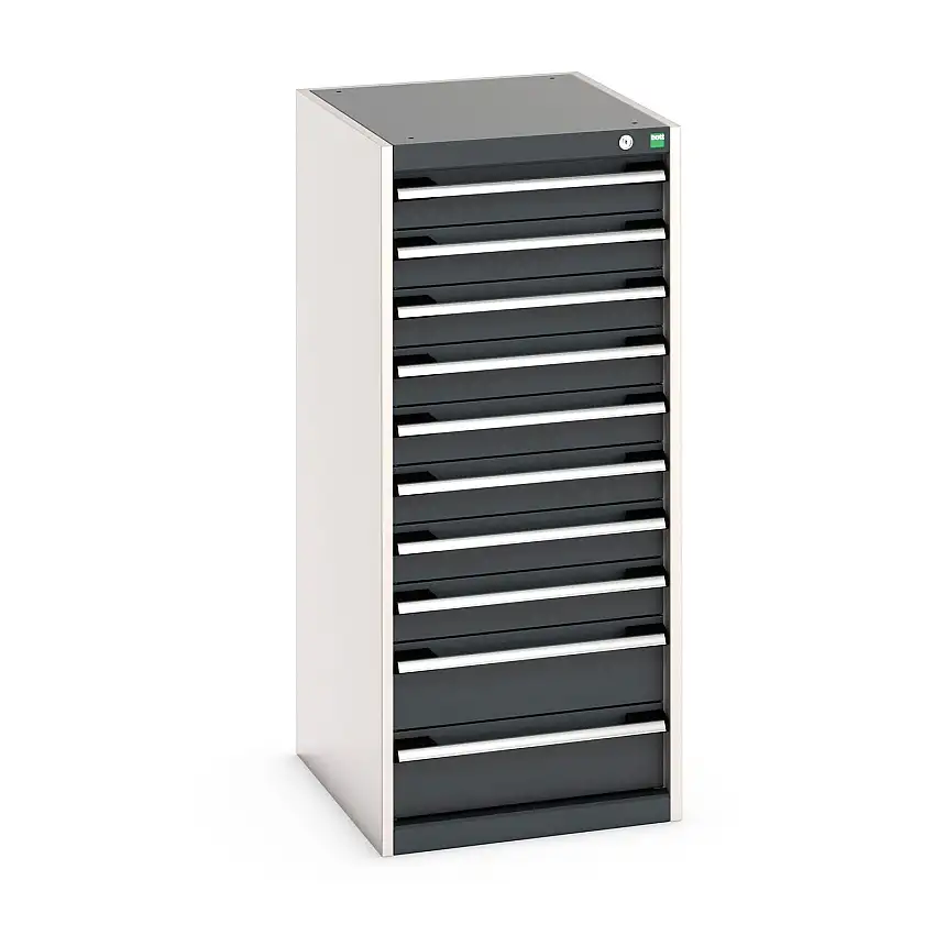 525mm (w) x 1200mm (h) x 650 (d) Bott Cubio Cabinet (Anthracite Grey) - 40018073.19V