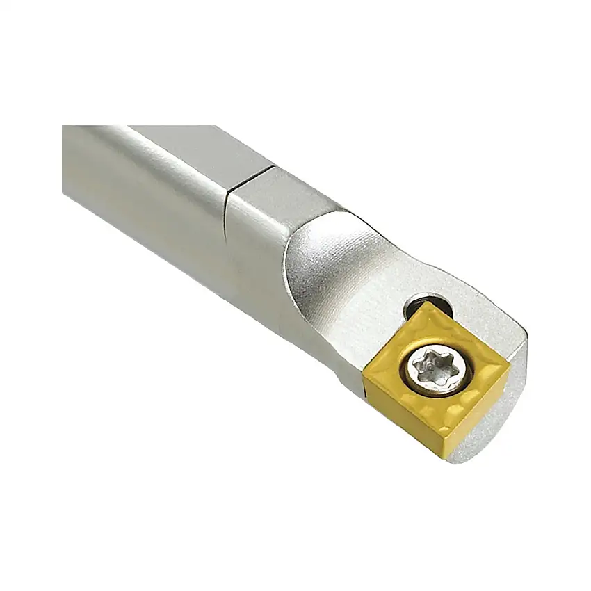 E08K-SCLCL-06 8mm Carbide Shank Boring Bar, Left Hand, Through Coolant, for CCMT06 Inserts, 93 Degree Approach, Screw On Clamp (Teknik)