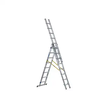 Zarges ZAR44838 D-Rung Combination Ladder 3-Part 3 x 8 Rungs