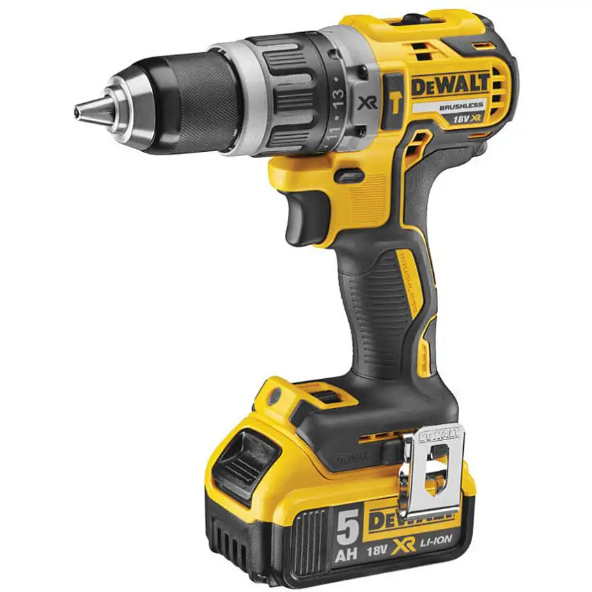 DeWalt 18v XR Brushless G3 Hammer Drill Driver Kit, 2 x PowerStack™ Batteries