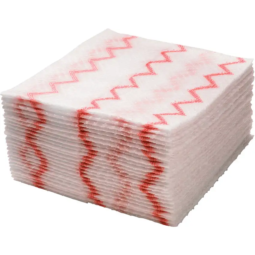(Unbranded) Rubbermaid Disposable MicroFibre Cloths 640 Pack RED
