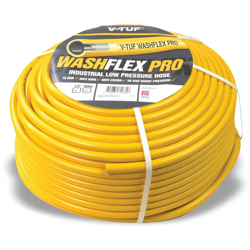 V-tuf 200M 1/2" 10 BAR WASHFLEX PRO WATER SUPPLY HOSE