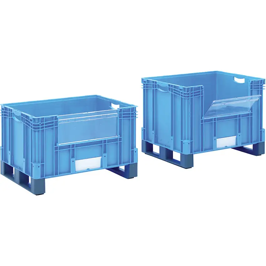 GPC CONTAINER WITH FORK ENTRY - LONG SIDE OPEN -800X600X420H